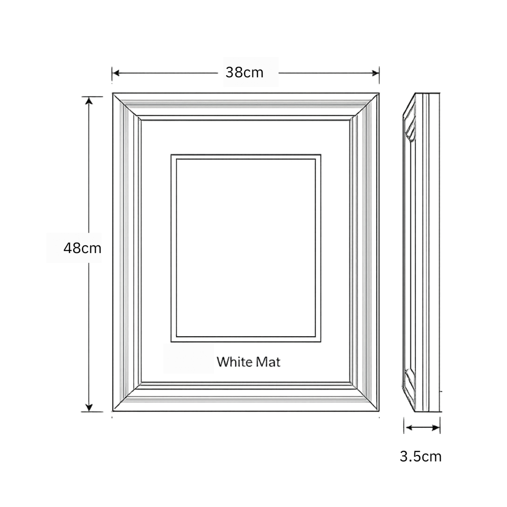 13.3”  Slim Modern Walnut Frame - [Accessory]